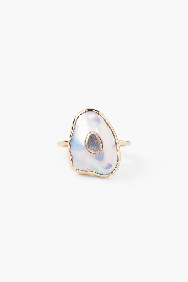 14k Oasis Ring White Pearl Women Chan Luu 14k Fine