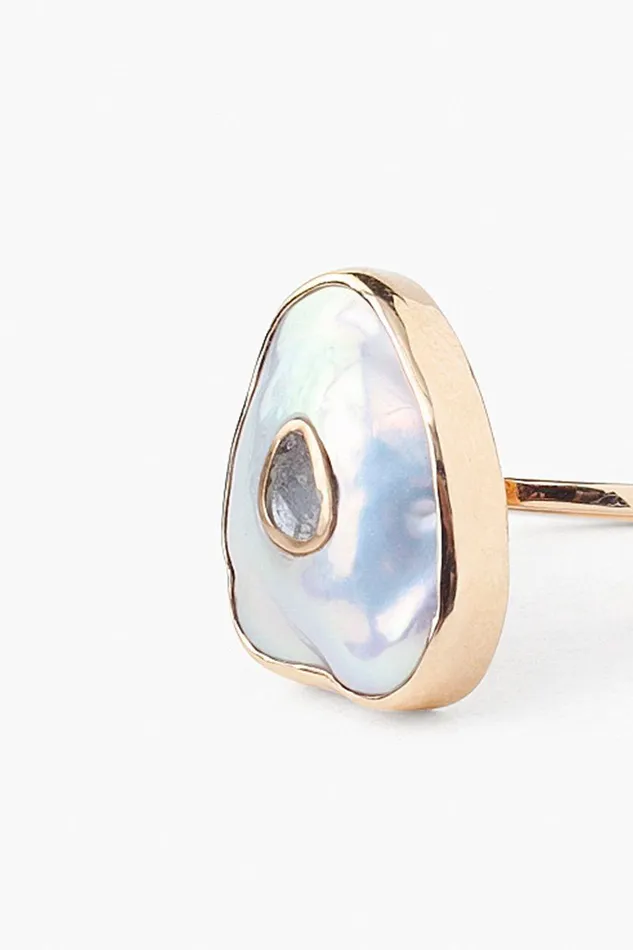 14k Oasis Ring White Pearl Women Chan Luu 14k Fine