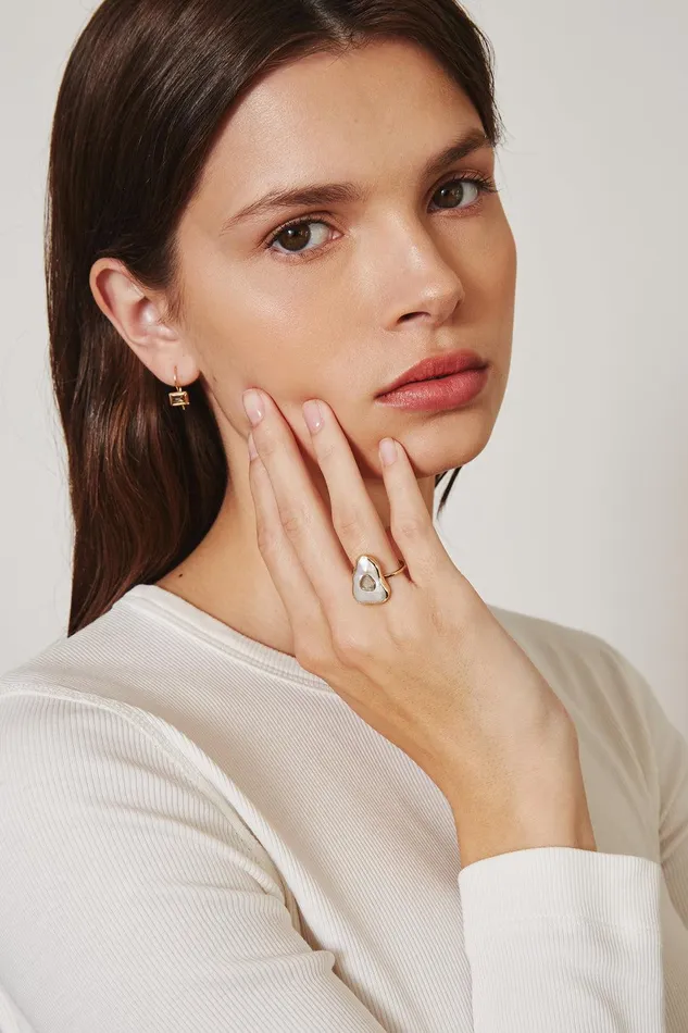 14k Oasis Ring White Pearl Women Chan Luu 14k Fine