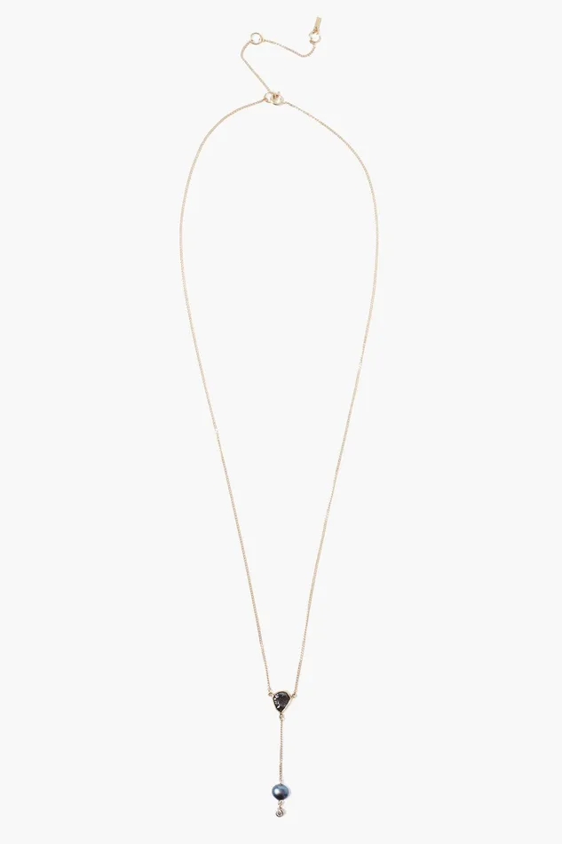 14k Sloane Lariat Necklace Peacock Pearl Women Chan Luu Necklaces