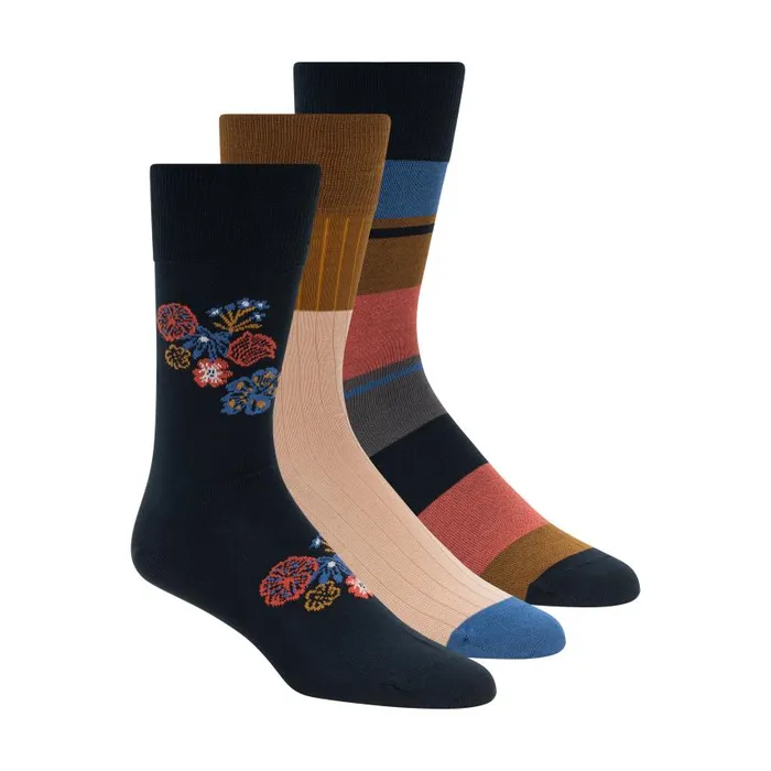 3PK MENS NON TERRY DRESS CREW Black Men Scotch and Soda Underwear and Socks