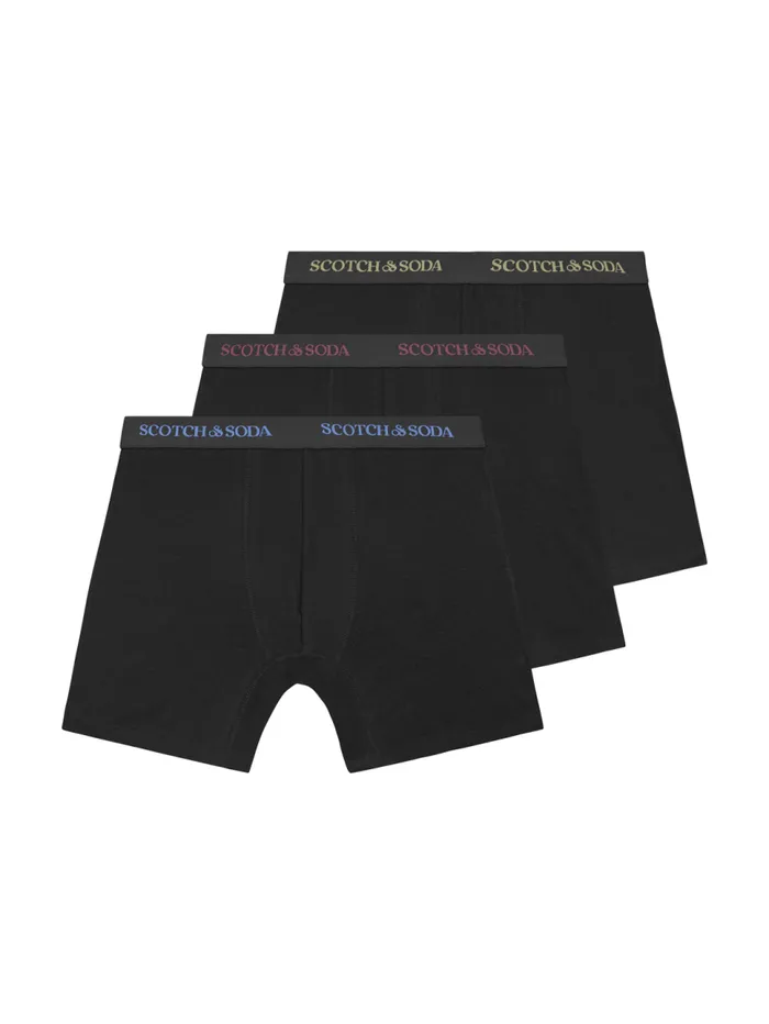 3PK MENS SOLID COTTON STRETCH BOXER BRIEF UNDERWEAR Blackbright Men Scotch and Soda Essentials 3PK MENS SOLID COTTON STRETCH BOXER BRIEF UNDERWEAR Blackbright Men Scotch and Soda Essentials