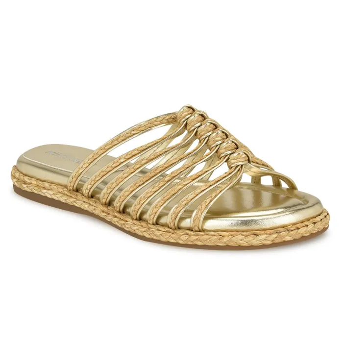 Adila Flat Espadrille Sandals Natural Raffia Women Nine West Sandals Adila Flat Espadrille Sandals Natural Raffia Women Nine West Sandals