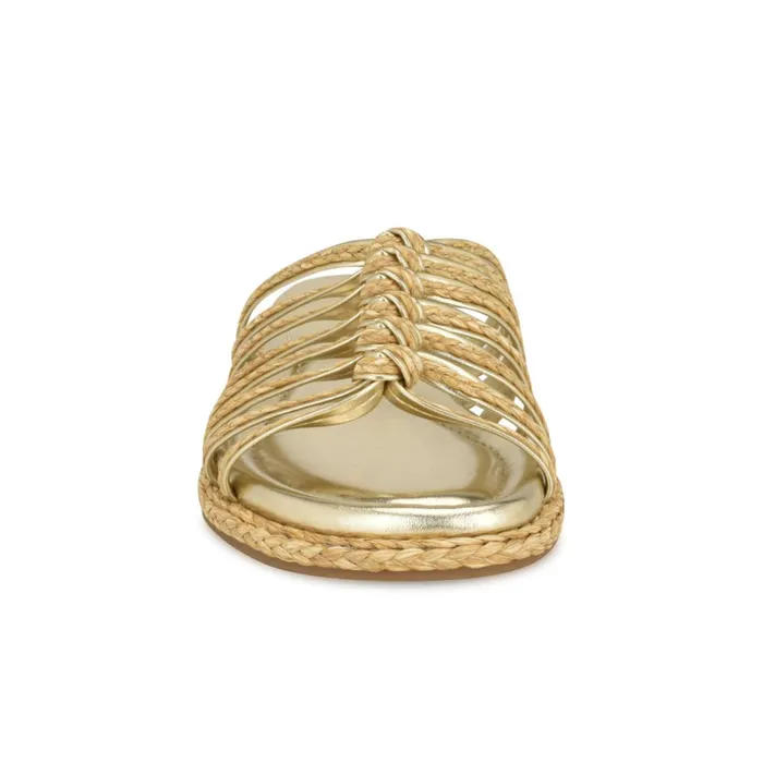 Adila Flat Espadrille Sandals Natural Raffia Women Nine West Sandals Adila Flat Espadrille Sandals Natural Raffia Women Nine West Sandals