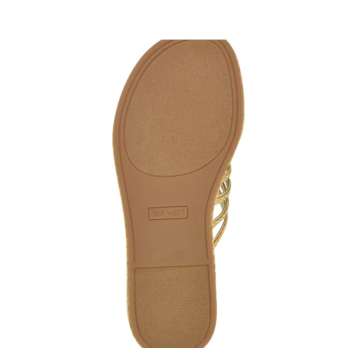 Adila Flat Espadrille Sandals Natural Raffia Women Nine West Sandals Adila Flat Espadrille Sandals Natural Raffia Women Nine West Sandals