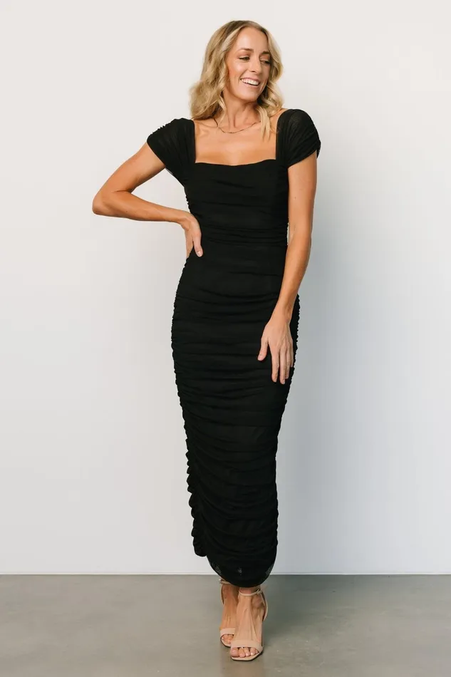 Alessandra Mesh Midi Dress Black Women Baltic Born Mother Of The Bride Alessandra Mesh Midi Dress Black Women Baltic Born Mother Of The Bride