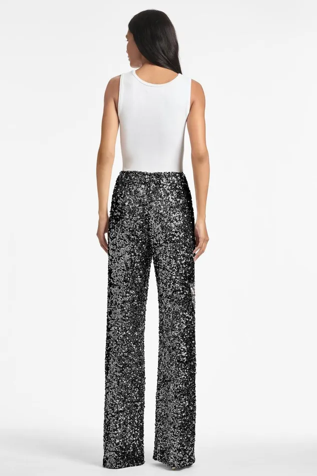 Alli Pant 8211 Black Sequins Women Sachin and Babi Pants and Jumpsuits