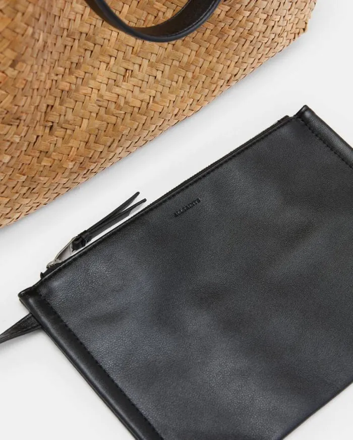 Allington Straw Tote Bag Natural Women AllSaints Handbags and Wallets