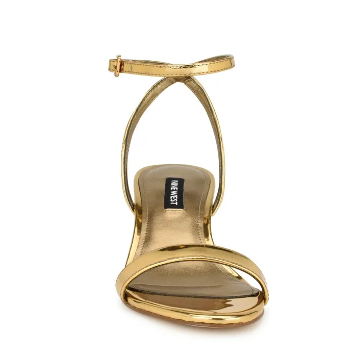 Allora Ankle Strap Block Heeled Sandals Bronze Women Nine West Sandals Allora Ankle Strap Block Heeled Sandals Bronze Women Nine West Sandals