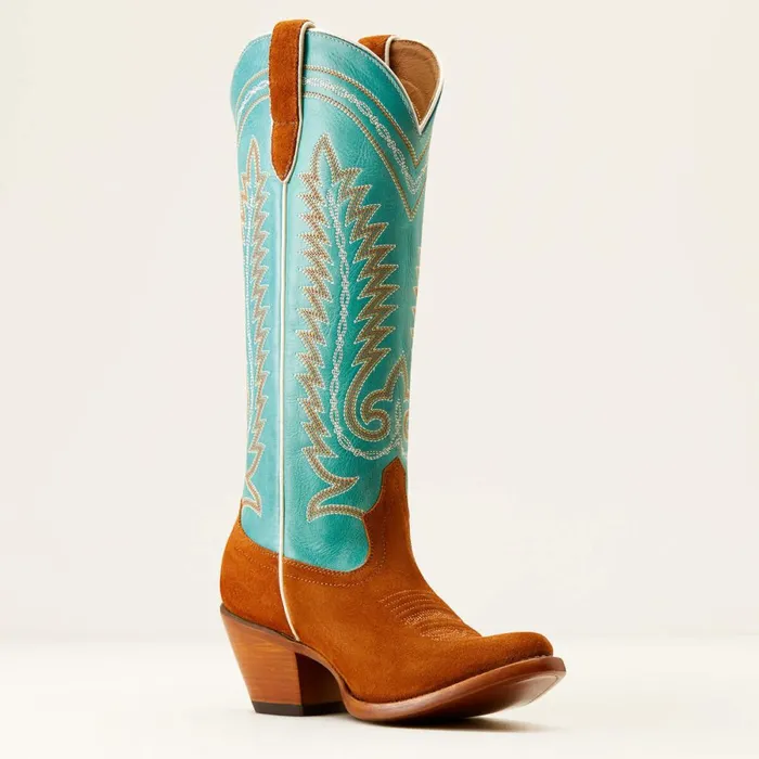 Ambrose Western Boot Penny Suedepale Turquoise Women Ariat Dress and Fashion Boots Ambrose Western Boot Penny Suedepale Turquoise Women Ariat Dress and Fashion Boots