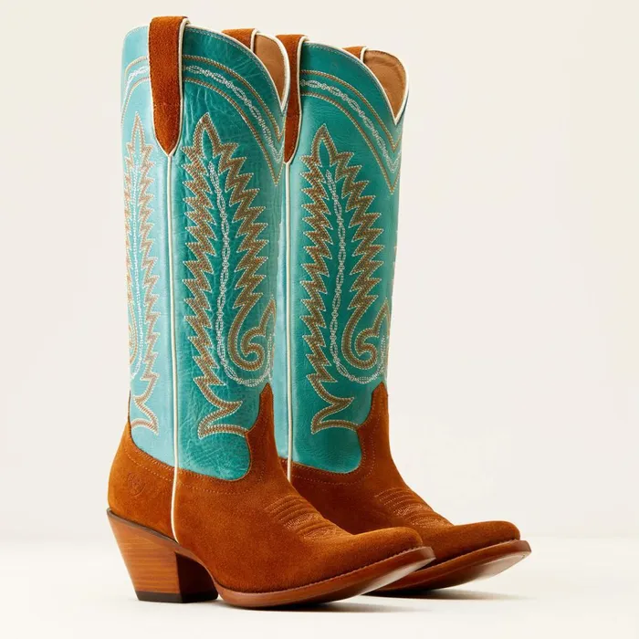 Ambrose Western Boot Penny Suedepale Turquoise Women Ariat Dress and Fashion Boots Ambrose Western Boot Penny Suedepale Turquoise Women Ariat Dress and Fashion Boots