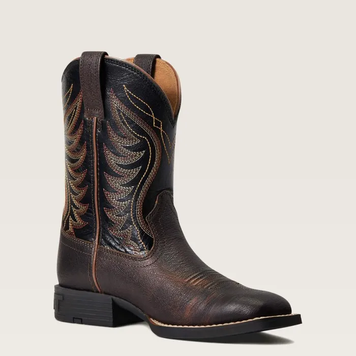 Amos Western Boot Hand Stained Red 8211 Brown Kids Ariat Big Kids039 Footwear Amos Western Boot Hand Stained Red 8211 Brown Kids Ariat Big Kids039 Footwear