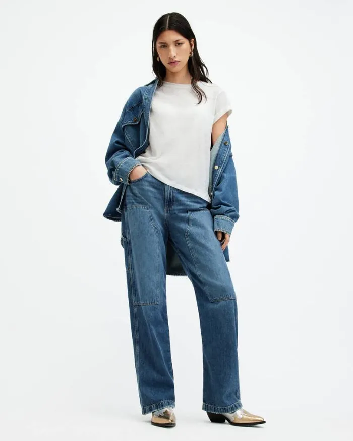 Anna Crew Neck Short Sleeve TShirt Chalk White Women AllSaints Tops and Shirts Anna Crew Neck Short Sleeve TShirt Chalk White Women AllSaints Tops and Shirts