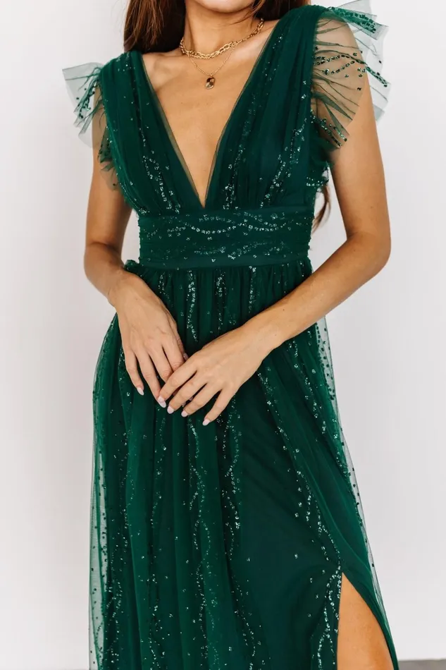 Annika Sequin Mesh Maxi Dress Green Women Baltic Born Embellished Sequin Annika Sequin Mesh Maxi Dress Green Women Baltic Born Embellished Sequin