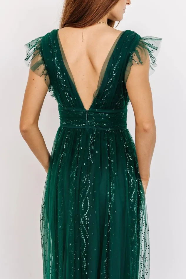 Annika Sequin Mesh Maxi Dress Green Women Baltic Born Embellished Sequin Annika Sequin Mesh Maxi Dress Green Women Baltic Born Embellished Sequin