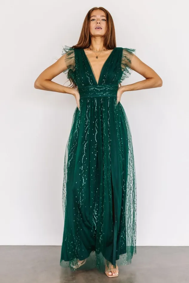 Annika Sequin Mesh Maxi Dress Green Women Baltic Born Embellished Sequin Annika Sequin Mesh Maxi Dress Green Women Baltic Born Embellished Sequin