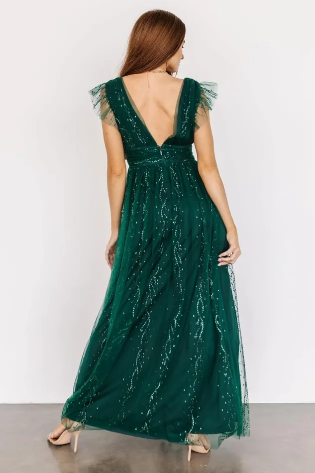 Annika Sequin Mesh Maxi Dress Green Women Baltic Born Embellished Sequin Annika Sequin Mesh Maxi Dress Green Women Baltic Born Embellished Sequin