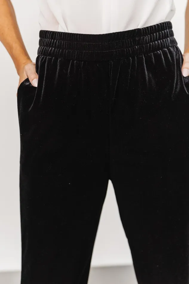 Archie Velvet Jogger Pants Black Women Baltic Born Pants