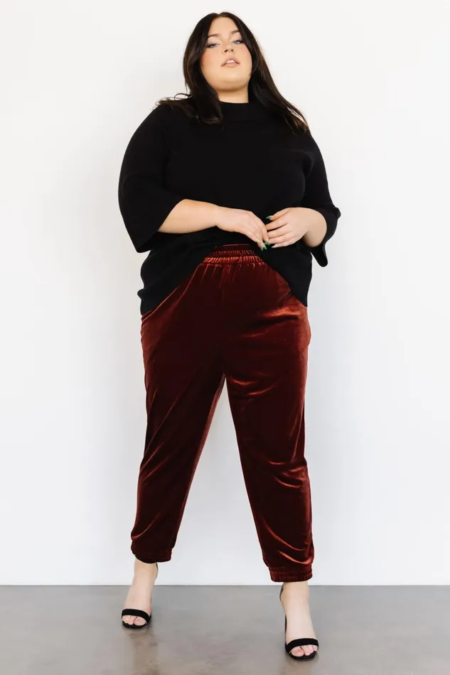 Archie Velvet Jogger Pants Cinnamon Women Baltic Born Pants Archie Velvet Jogger Pants Cinnamon Women Baltic Born Pants