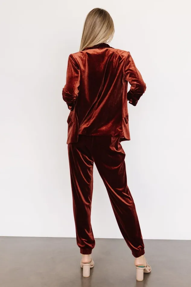 Archie Velvet Jogger Pants Cinnamon Women Baltic Born Pants Archie Velvet Jogger Pants Cinnamon Women Baltic Born Pants