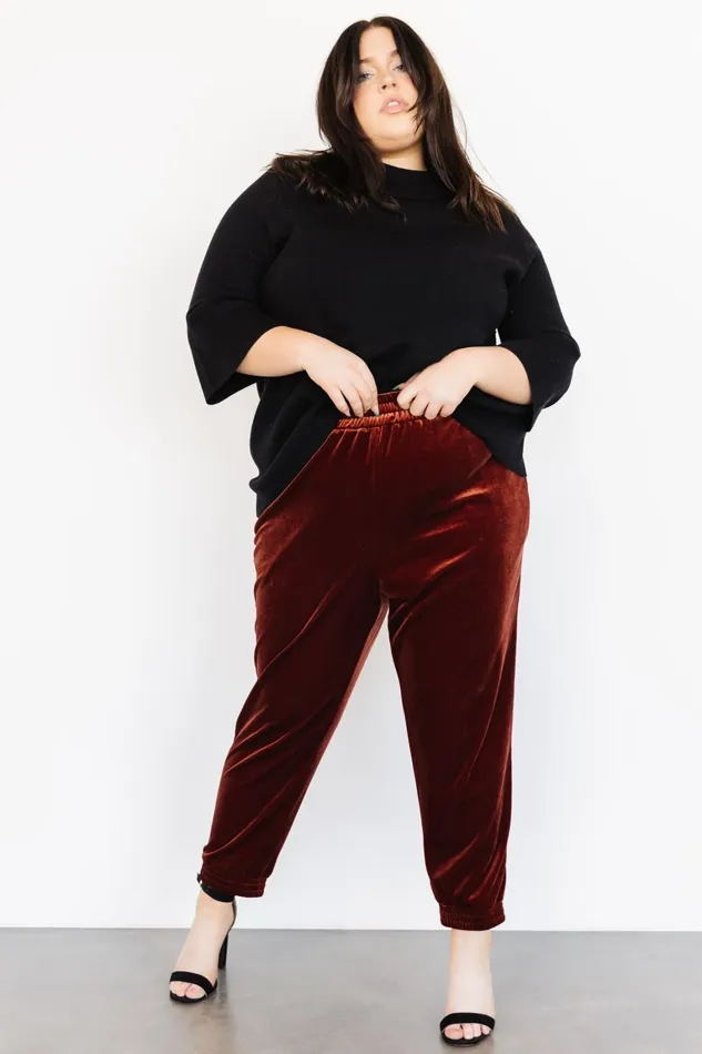 Archie Velvet Jogger Pants Cinnamon Women Baltic Born Pants Archie Velvet Jogger Pants Cinnamon Women Baltic Born Pants