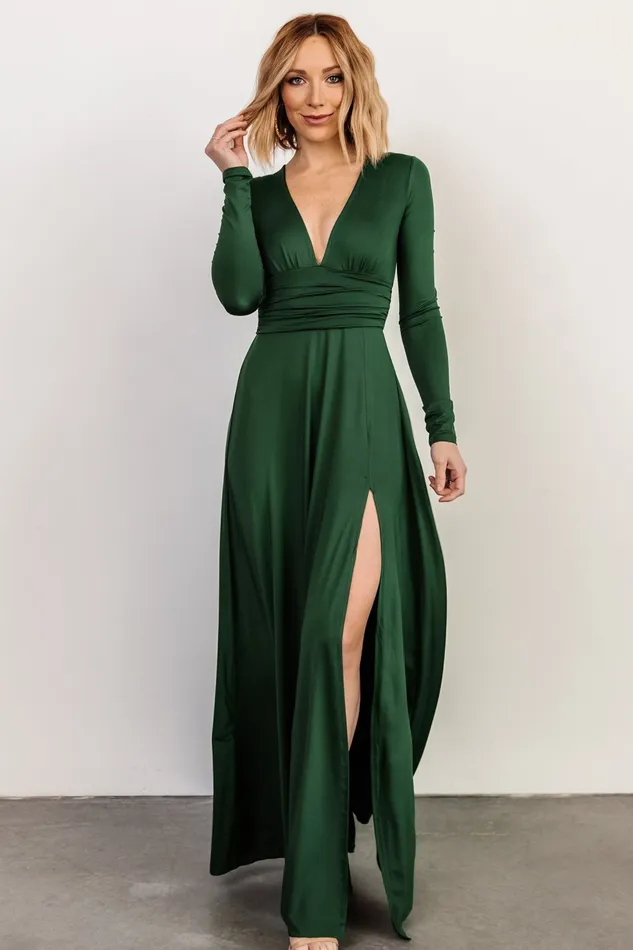Arianna Maxi Dress Hunter Green Women Baltic Born Mother Of The Bride