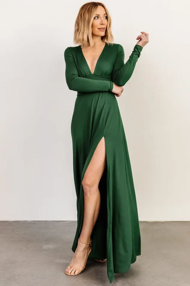 Arianna Maxi Dress Hunter Green Women Baltic Born Mother Of The Bride