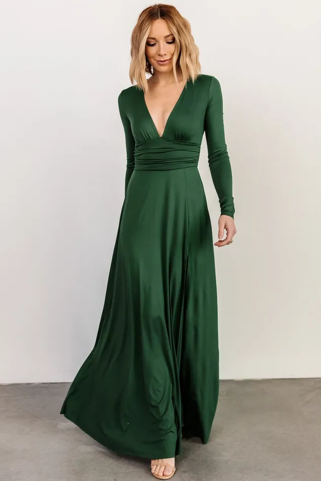 Arianna Maxi Dress Hunter Green Women Baltic Born Mother Of The Bride