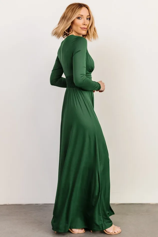 Arianna Maxi Dress Hunter Green Women Baltic Born Mother Of The Bride