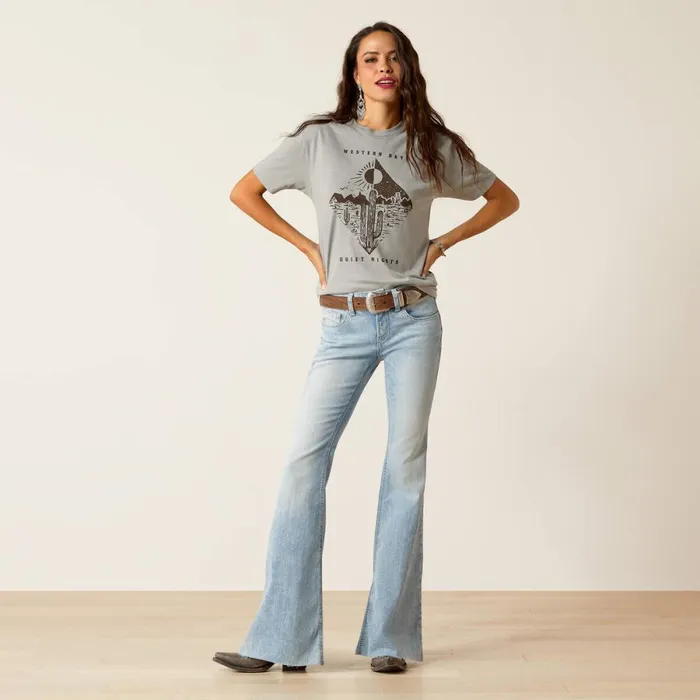 Ariat Day And Night TShirt Stone Heather Women Ariat TShirts and Tops Ariat Day And Night TShirt Stone Heather Women Ariat TShirts and Tops