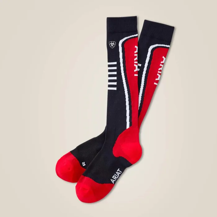 AriatTEK Slimline Performance Socks Navyred Women Ariat Socks