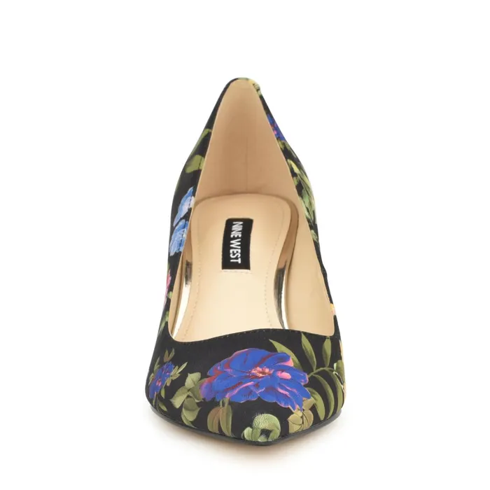 Arlene Pointy Toe Pumps Black Floral Women Nine West Pumps Arlene Pointy Toe Pumps Black Floral Women Nine West Pumps