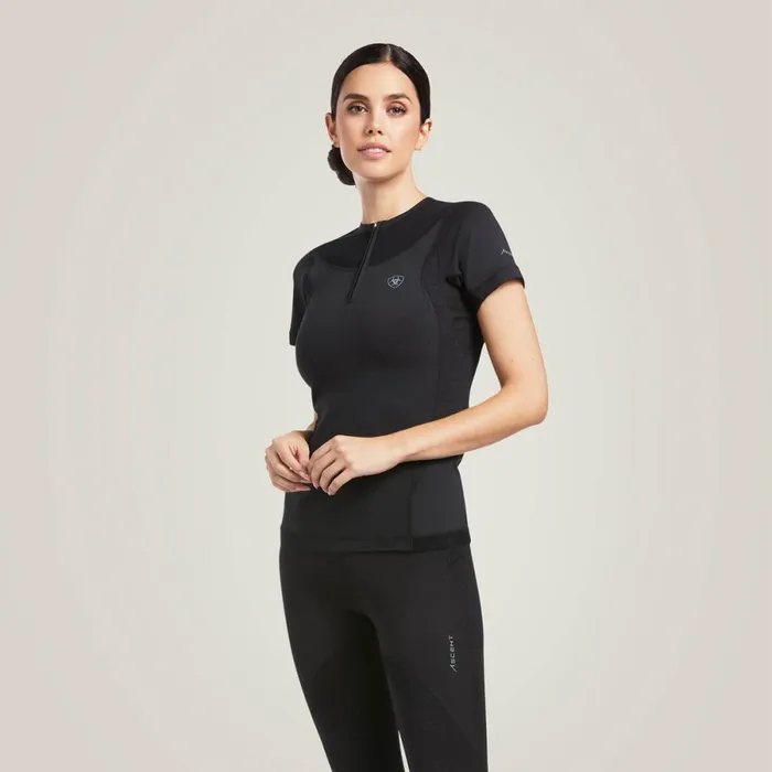 Ascent Crew Baselayer Black Women Ariat TShirts and Tops