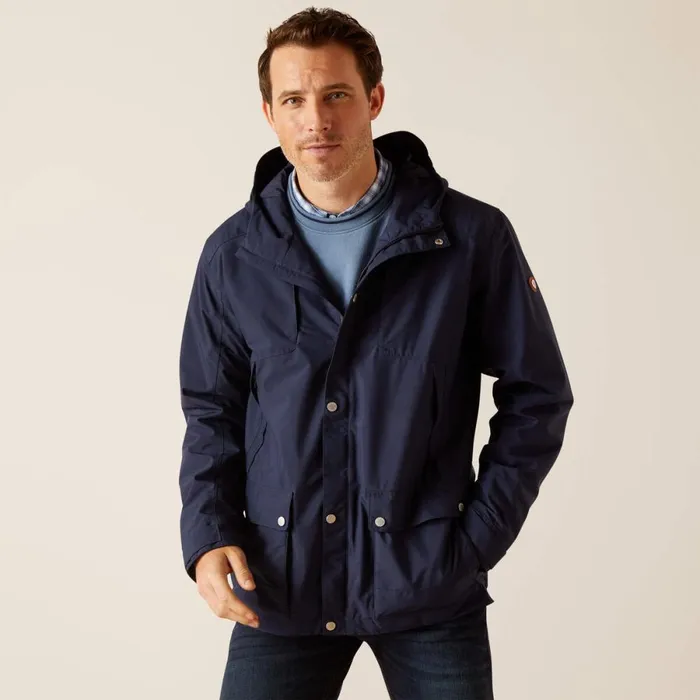 Atherton Waterproof Jacket Navy Men Ariat Jackets and Vests