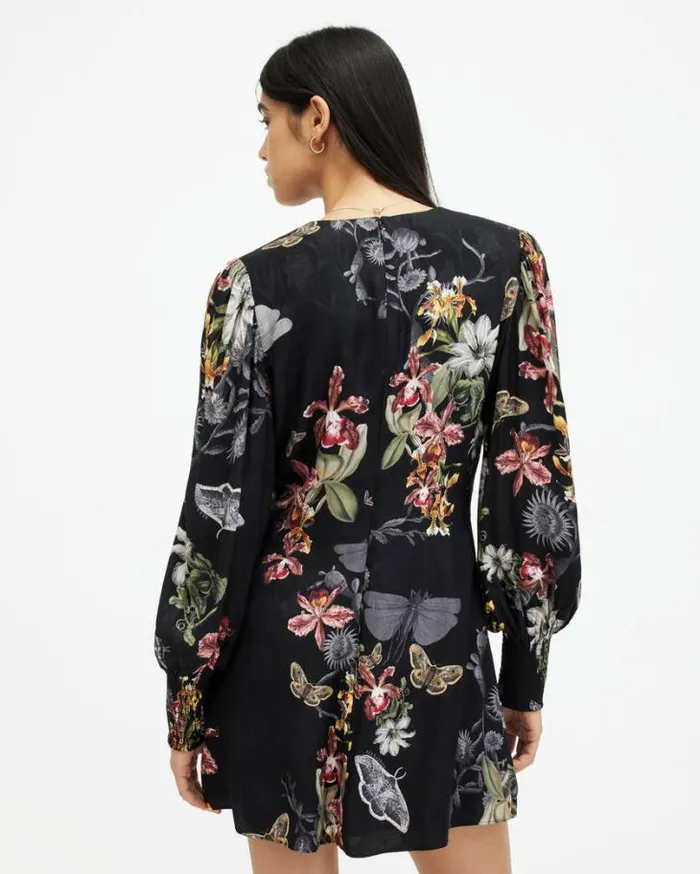 Auden Sanibel Print Mini Dress Black Women AllSaints Dresses