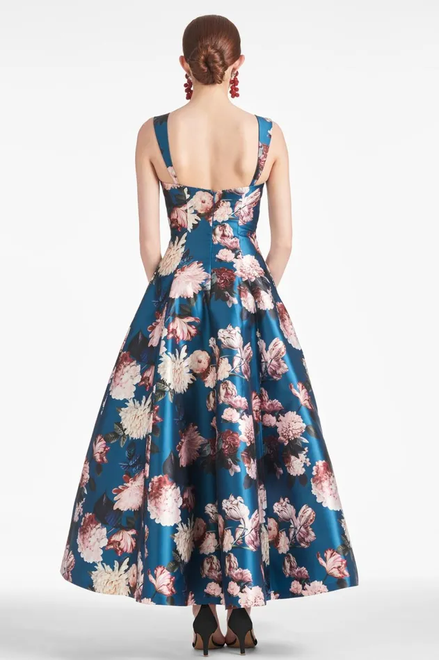 Audrey Gown 8211 Teal Garden Women Sachin and Babi Evening
