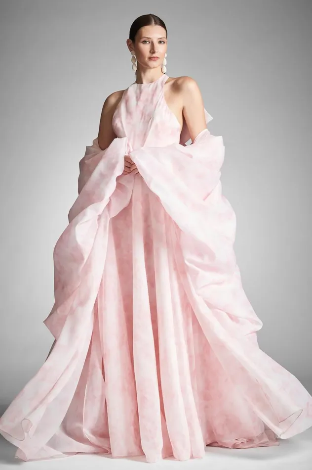 Aura Coat 8211 Pale Pink Floral Women Sachin and Babi Jackets