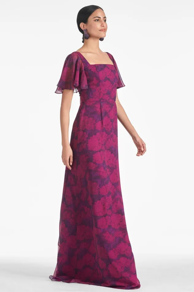 Aurora Gown 8211 Magenta Bloom Women Sachin and Babi Boho