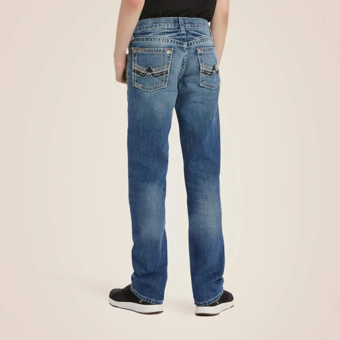 B5 Slim Charger Stackable Straight Leg Jean Dakota Kids Ariat Jeans