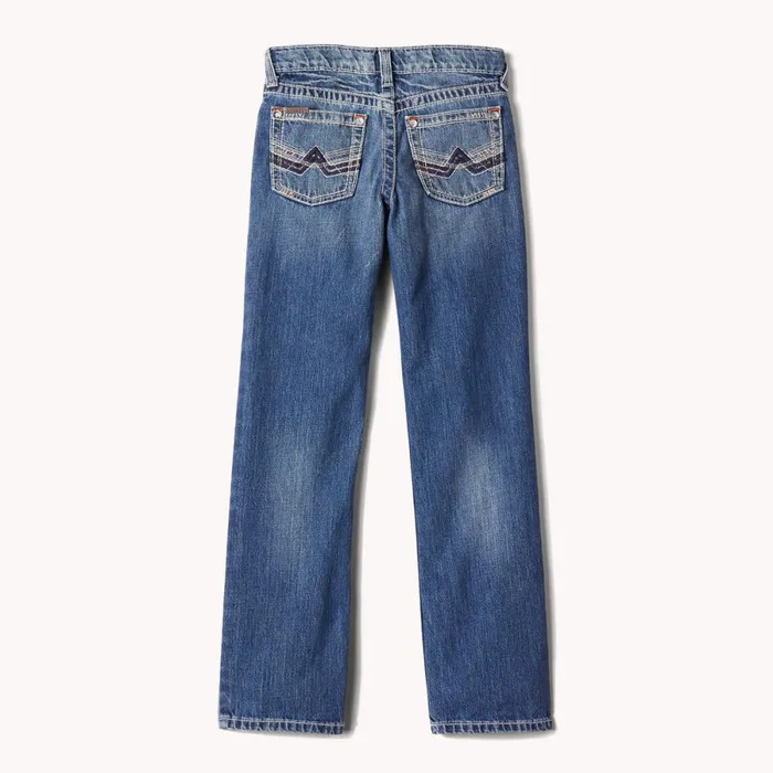 B5 Slim Charger Stackable Straight Leg Jean Dakota Kids Ariat Jeans
