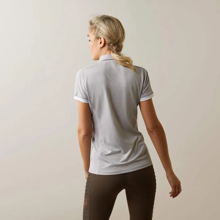 Bandera 14 Zip Polo Silver Sconce Women Ariat TShirts and Tops Bandera 14 Zip Polo Silver Sconce Women Ariat TShirts and Tops