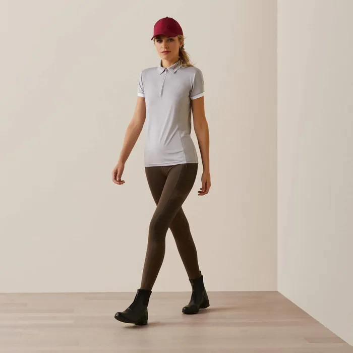 Bandera 14 Zip Polo Silver Sconce Women Ariat TShirts and Tops Bandera 14 Zip Polo Silver Sconce Women Ariat TShirts and Tops