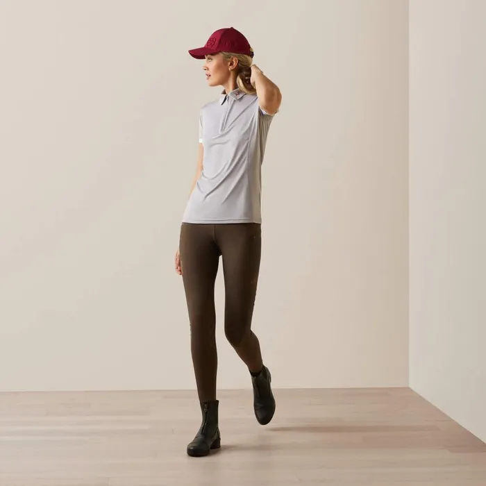 Bandera 14 Zip Polo Silver Sconce Women Ariat TShirts and Tops Bandera 14 Zip Polo Silver Sconce Women Ariat TShirts and Tops