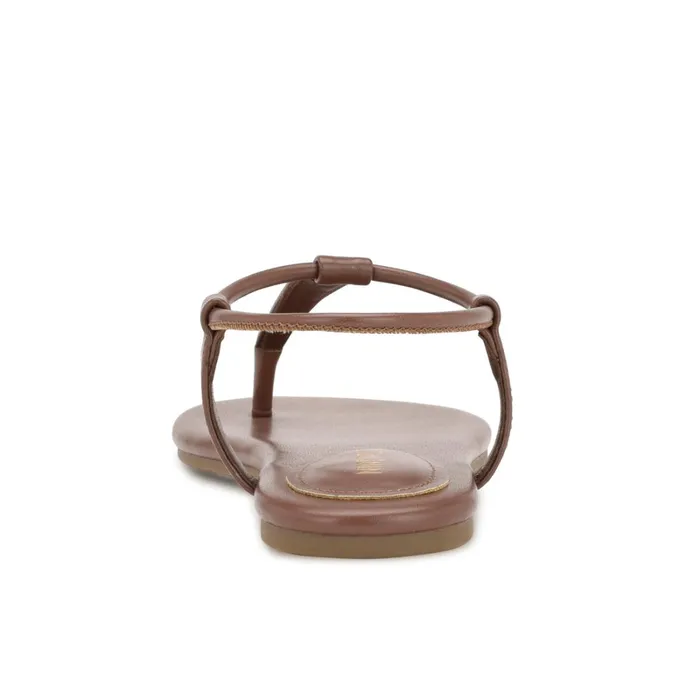 Bassie Flat Sandals Dark Tan Women Nine West Sandals Bassie Flat Sandals Dark Tan Women Nine West Sandals