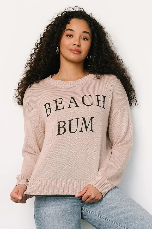 Beach Bum Knit Sweater Top Sand Women Baltic Born Sweaters Beach Bum Knit Sweater Top Sand Women Baltic Born Sweaters