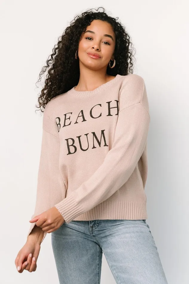 Beach Bum Knit Sweater Top Sand Women Baltic Born Sweaters Beach Bum Knit Sweater Top Sand Women Baltic Born Sweaters