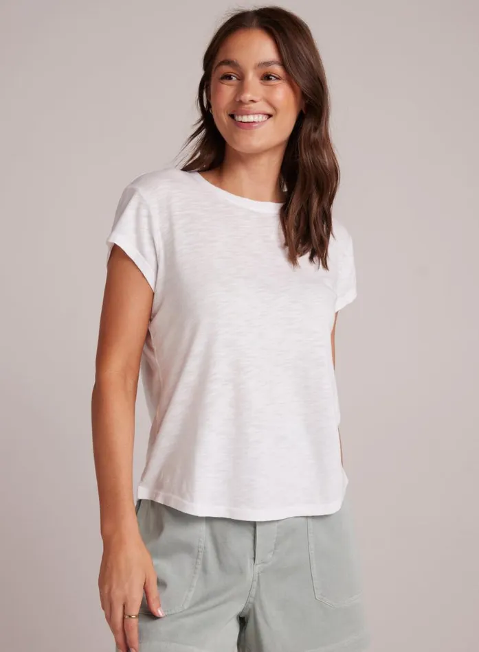 Bella Dahl Baby Crew Tee 8211 White Women TShirts