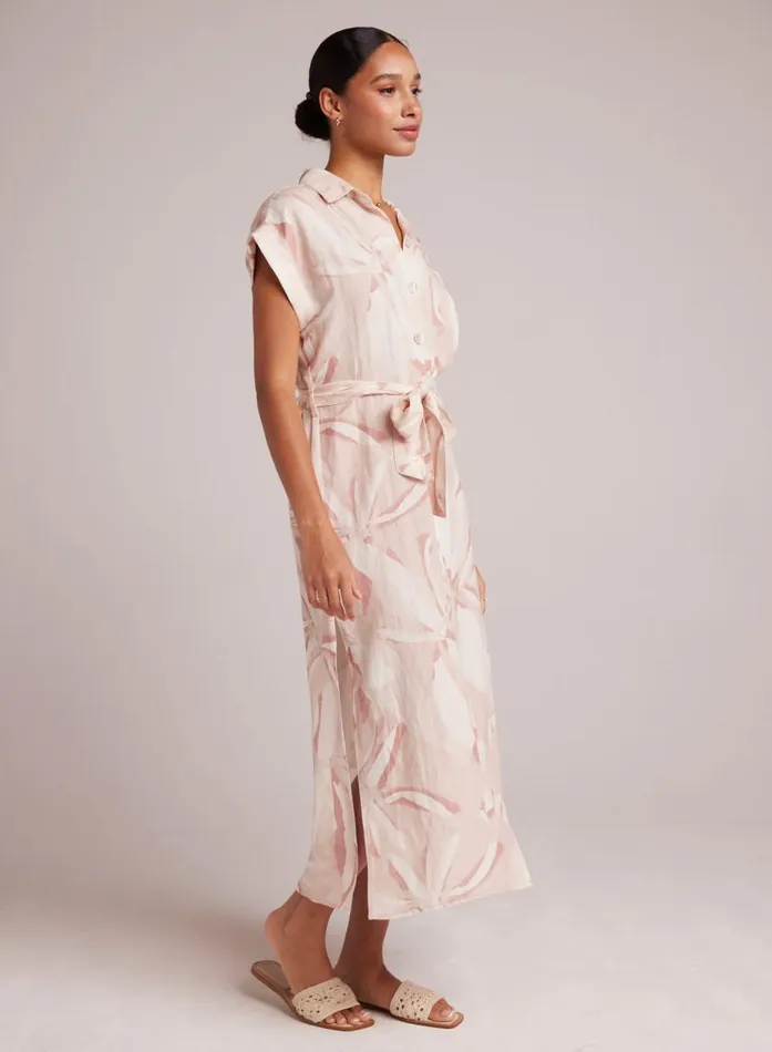 Bella Dahl Button Front Belted Shirt Dress 8211 Fresco Floral Print Women Midi Dresses Bella Dahl Button Front Belted Shirt Dress 8211 Fresco Floral Print Women Midi Dresses