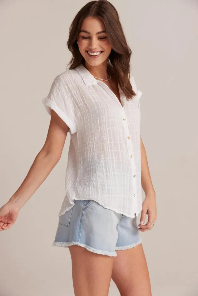 Bella Dahl Cap Sleeve Button Down 8211 White Women Short Sleeve Bella Dahl Cap Sleeve Button Down 8211 White Women Short Sleeve
