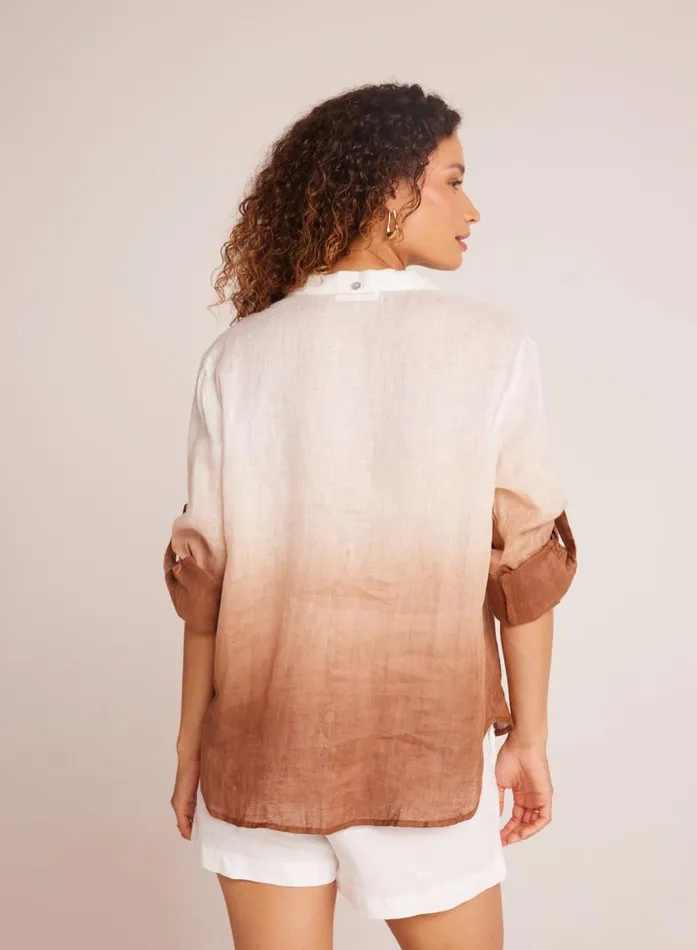 Bella Dahl Capri Button Down 8211 Coconut Ombre Dye Women Button Down Bella Dahl Capri Button Down 8211 Coconut Ombre Dye Women Button Down